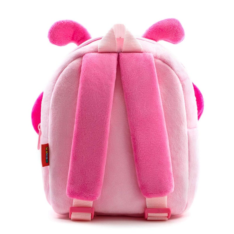 NICE CHOICE Cute Toddler Backpack Toddler Bag Plush Animal Cartoon Mini Travel Bag for Baby Girl Boy 2-6 Years(Pink Butterfly) - Image 3
